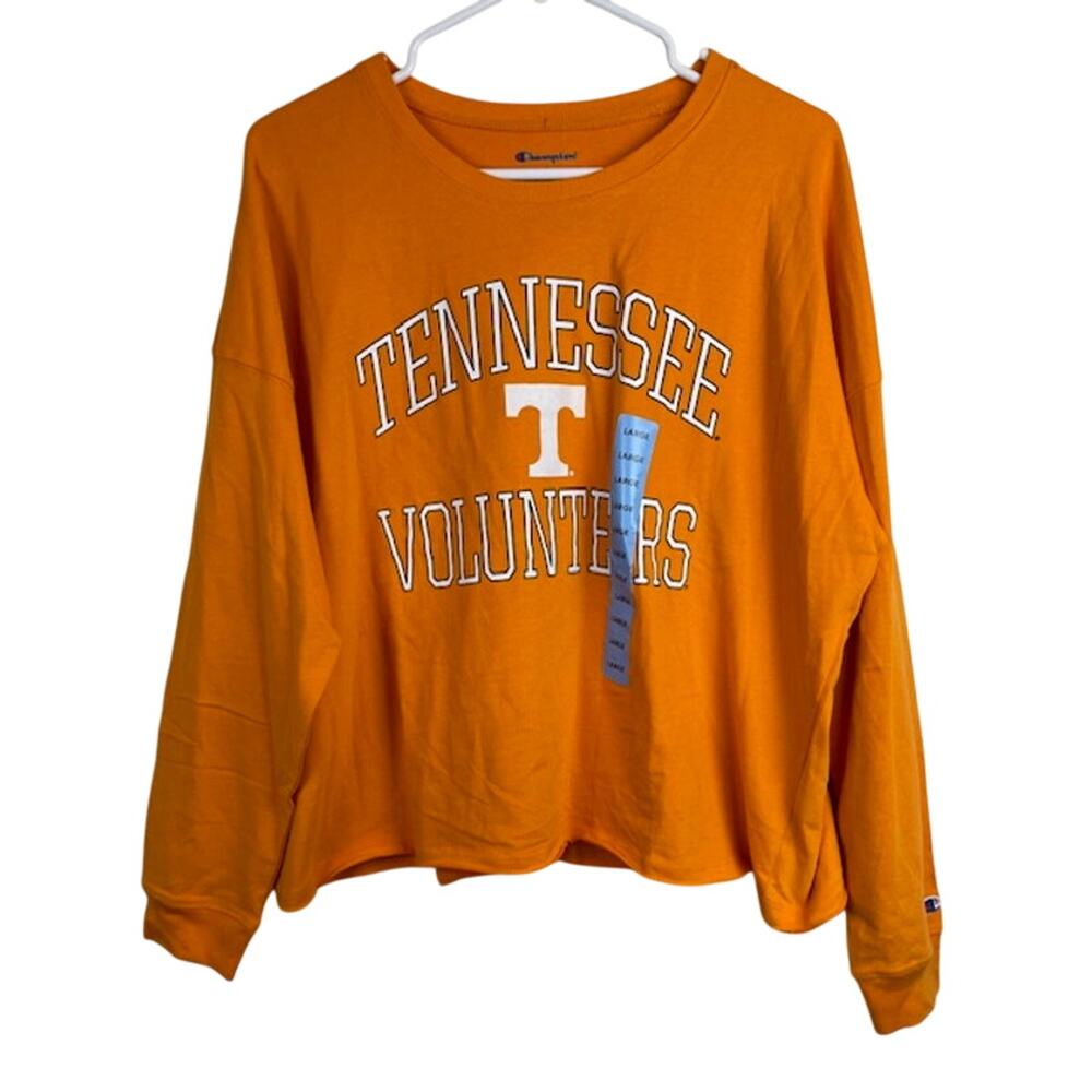 Champion-Tennessee Volunteers Women's Long Sleeve Cropped Shirt   NWTS